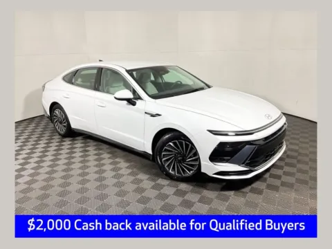 White 2025 Hyundai Sonata Hybrid SEL for sale in Athens, OH