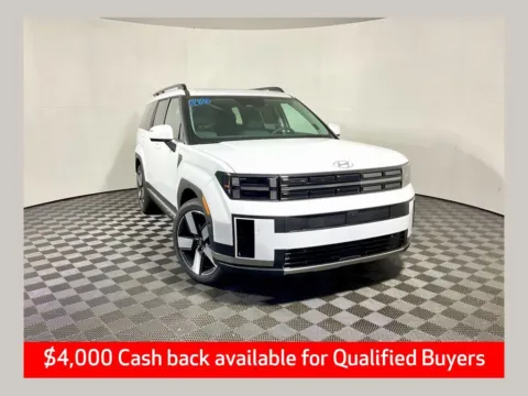 White 2026 Hyundai Santa Fe Hybrid Limited for sale in Athens, OH