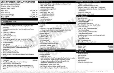 Another view of 2025 Hyundai Kona SEL Convenience for sale in Athens, OH at Don Wood Hyundai