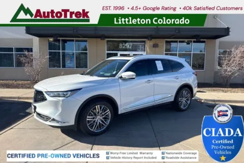 White 2022 Acura MDX Advance Package for sale in Littleton, CO