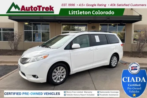 White 2014 Toyota Sienna XLE 7 Passenger for sale in Littleton, CO