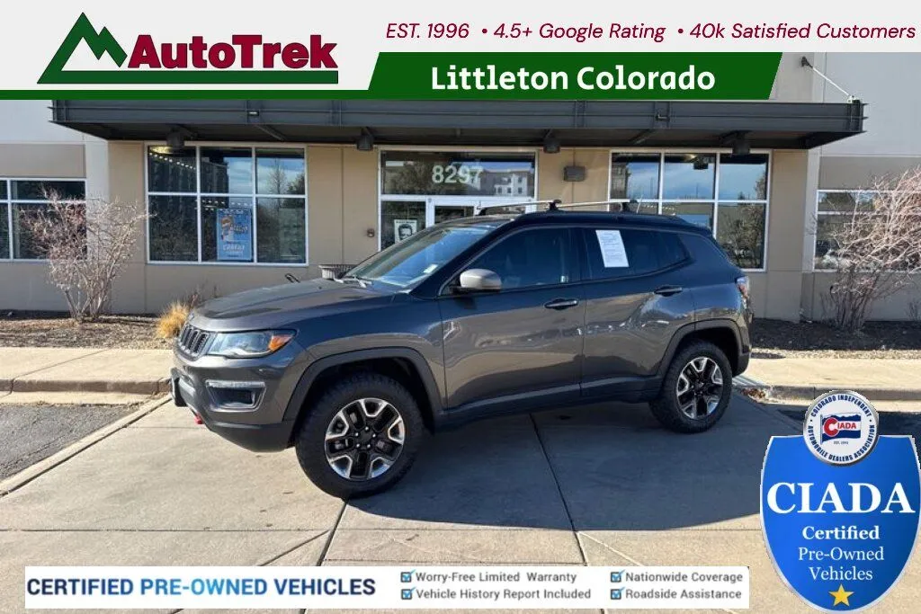 Gray 2018 Jeep Compass Trailhawk 4x4 for sale in Littleton, CO