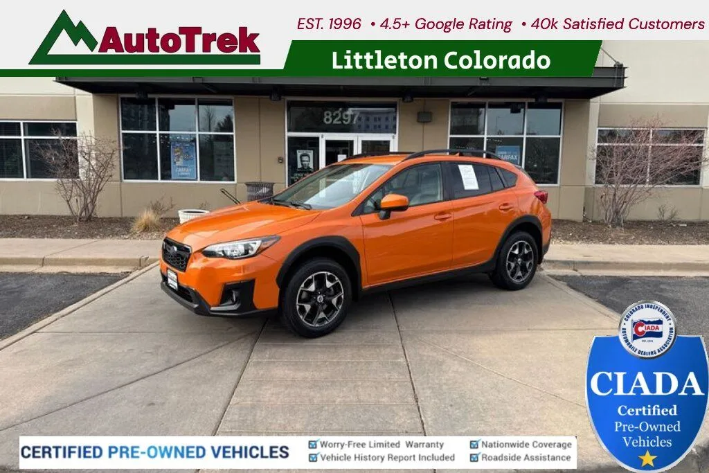 Orange 2018 Subaru Crosstrek 2.0i Premium for sale in Littleton, CO