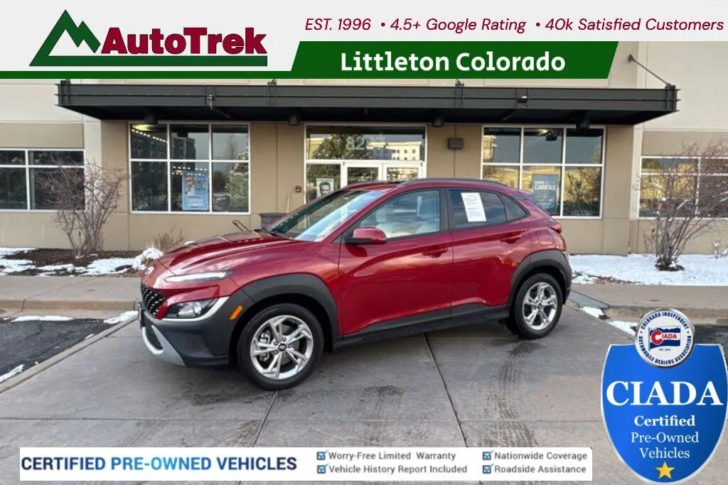 Red 2022 Hyundai Kona SEL for sale in Littleton, CO