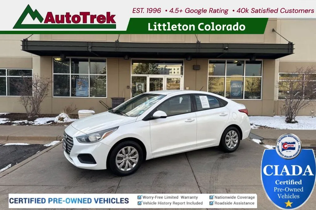 White 2019 Hyundai Accent SE for sale in Littleton, CO
