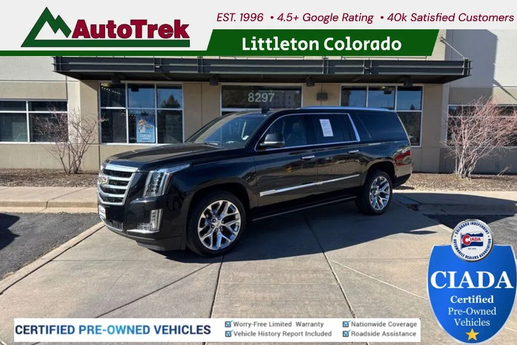 Black 2020 Cadillac Escalade ESV 4WD Premium Luxury for sale in Littleton, CO
