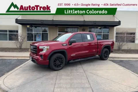 Red 2021 GMC Sierra 1500 4WD Crew Cab Short Box Elevation for sale in Littleton, CO