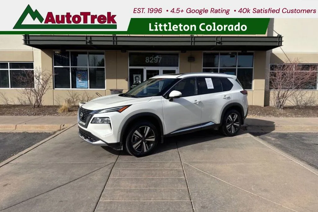White 2023 Nissan Rogue Platinum Intelligent AWD for sale in Littleton, CO