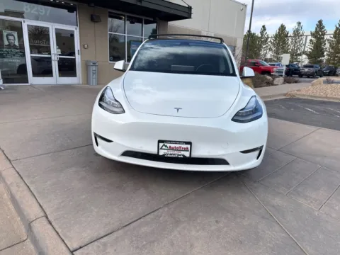Another view of 2021 Tesla Model Y Long Range Dual Motor All-Wheel Drive for sale in Littleton, CO at AutoTrek