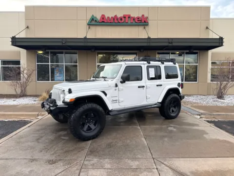 White 2018 Jeep Wrangler Unlimited Sahara 4x4 for sale in Littleton, CO
