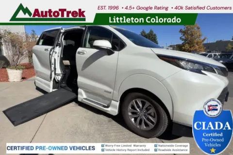 White 2021 Toyota Sienna XLE VMI Mobility Van for sale in Littleton, CO