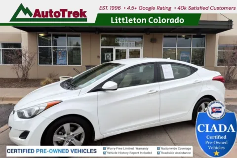 White 2013 Hyundai Elantra GLS for sale in Littleton, CO