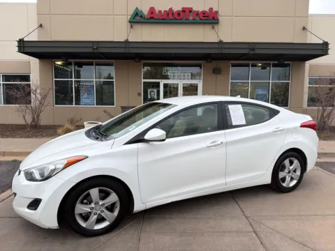 White 2013 Hyundai Elantra GLS for sale in Littleton, CO