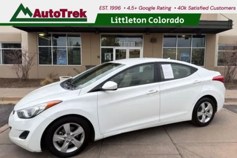 White 2013 Hyundai Elantra GLS for sale in Littleton, CO