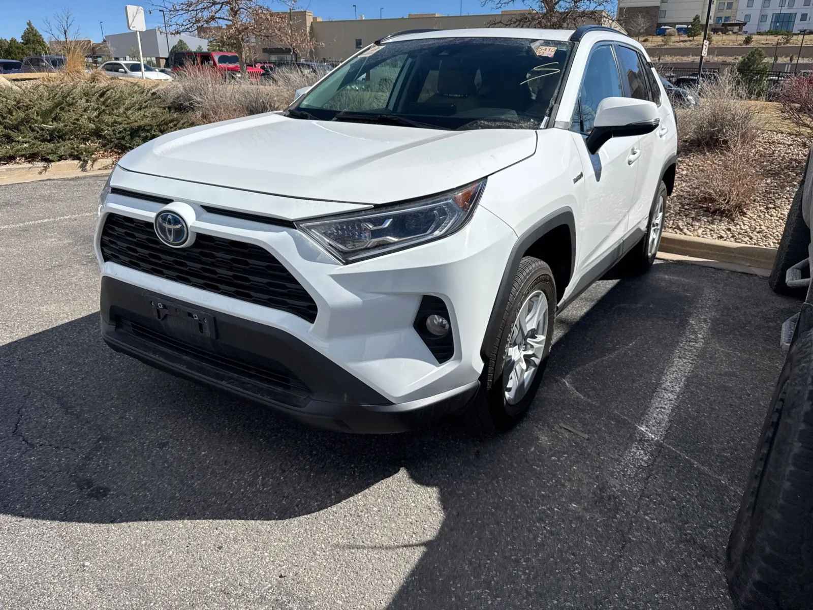White 2021 Toyota RAV4 Hybrid XLE for sale in Littleton, CO