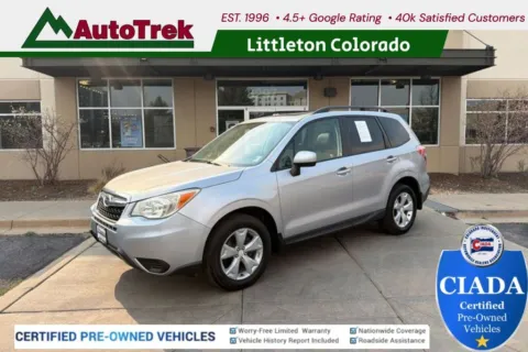 Silver 2015 Subaru Forester 2.5i Premium for sale in Littleton, CO
