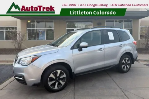 Silver 2018 Subaru Forester 2.5i Premium for sale in Littleton, CO