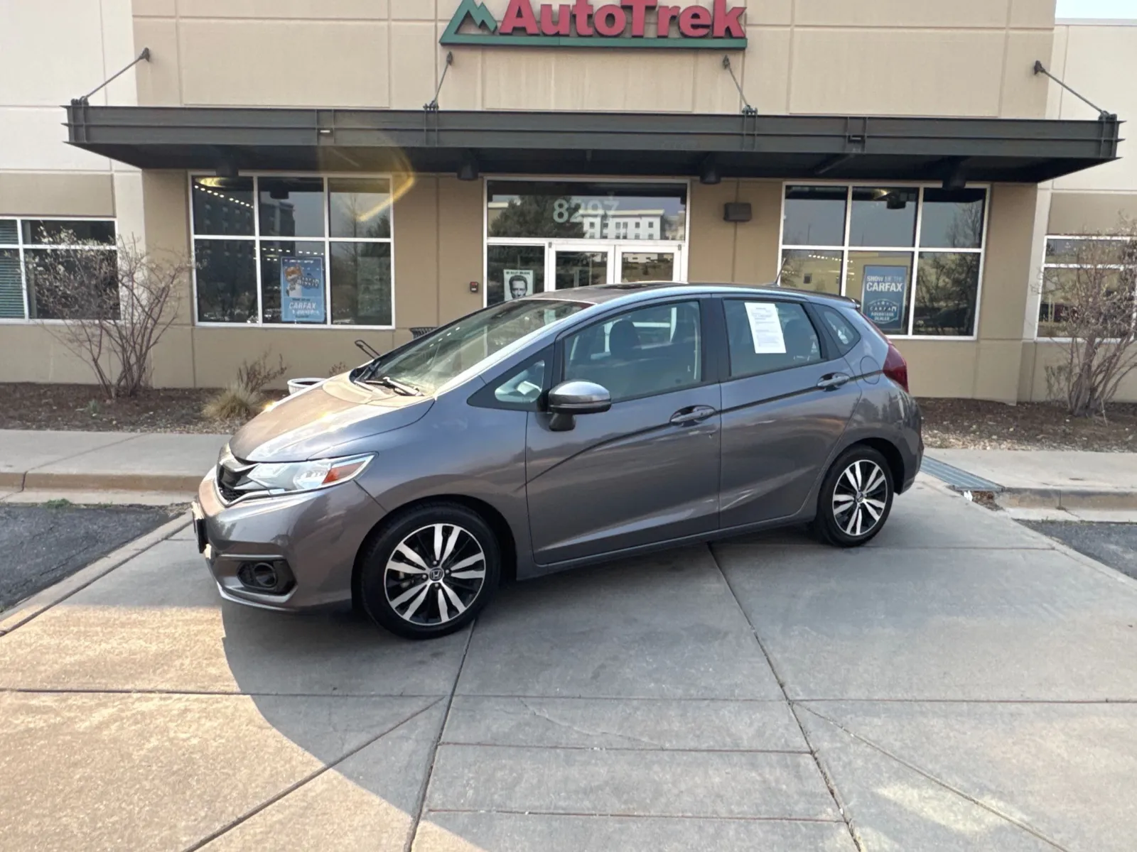 Gray 2018 Honda Fit EX for sale in Littleton, CO