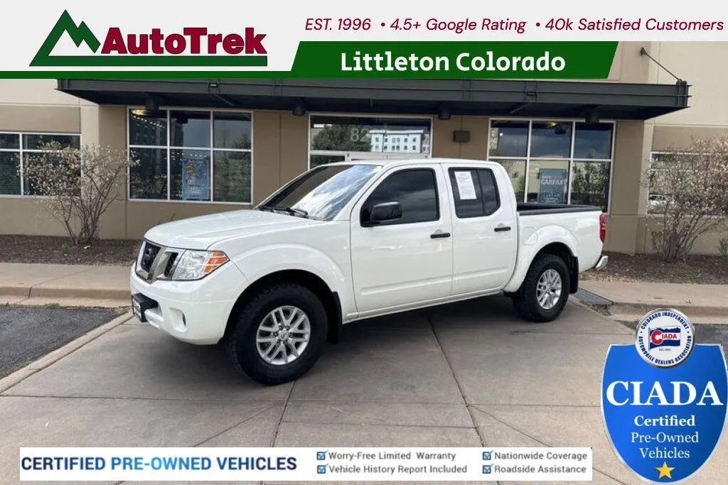 White 2021 Nissan Frontier Crew Cab SV 4x4 for sale in Littleton, CO