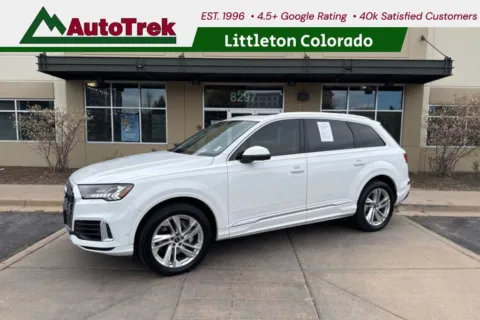 White 2023 Audi Q7 Premium Plus 55 TFSI quattro Tiptronic for sale in Littleton, CO