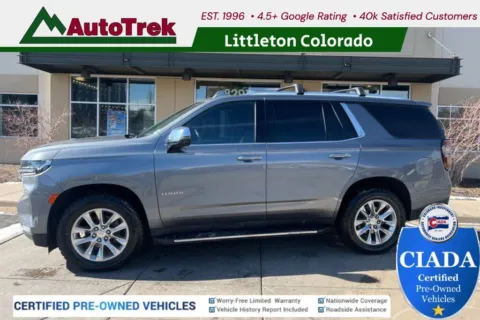 Gray 2021 Chevrolet Tahoe Premier for sale in Littleton, CO