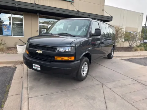 Photos of 2018 Chevrolet Express 2500 15 Passenger Extended Window Van for sale in Littleton, CO at AutoTrek