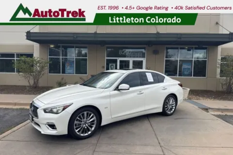 White 2019 INFINITI Q50 3.0t LUXE for sale in Littleton, CO
