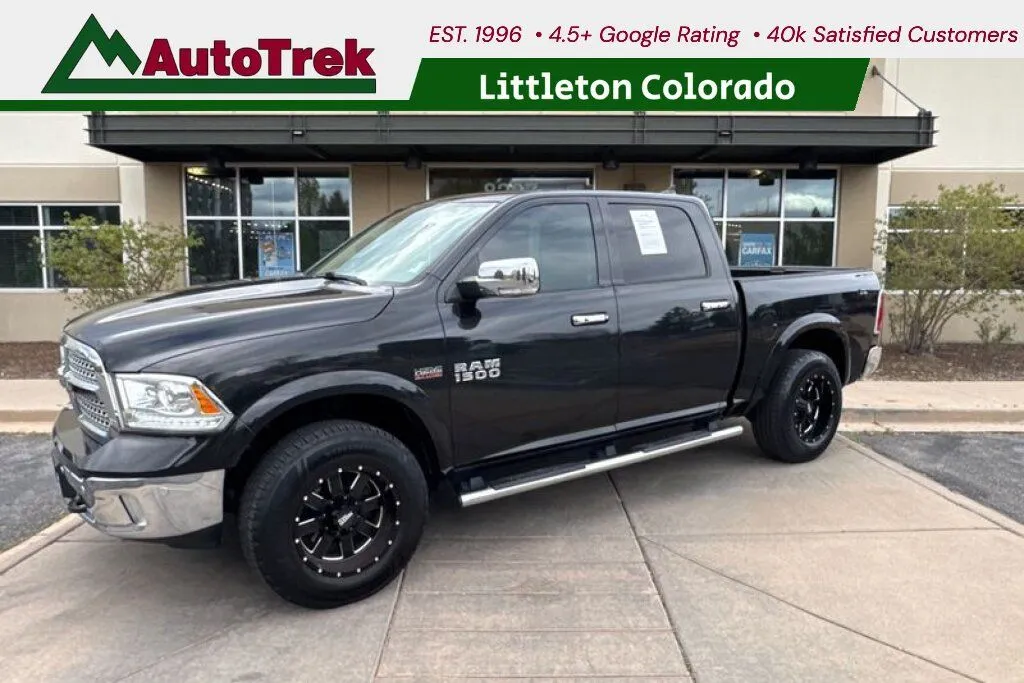 Black 2017 RAM 1500 Laramie Crew Cab 4x4 5'7" Box for sale in Littleton, CO