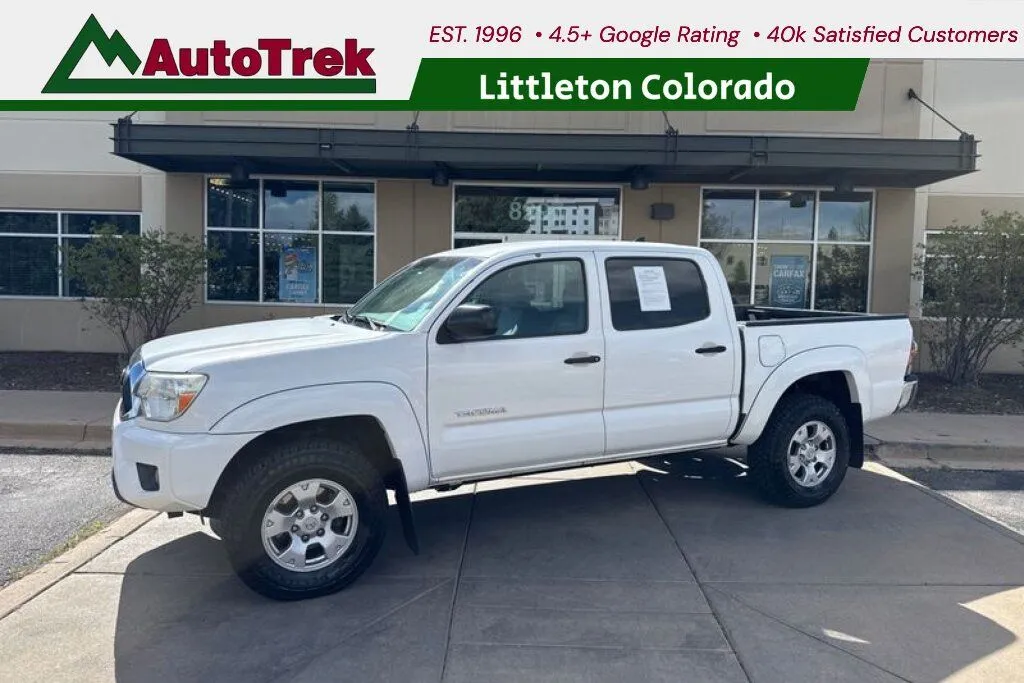 White 2014 Toyota Tacoma Base V6 for sale in Littleton, CO