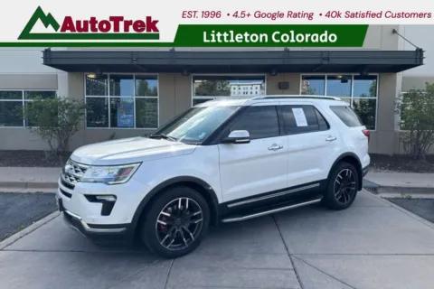 White 2018 Ford Explorer Limited for sale in Littleton, CO