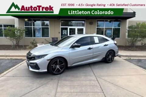 Silver 2021 Honda Civic Hatchback Sport for sale in Littleton, CO