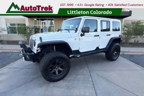 White 2015 Jeep Wrangler Unlimited Wrangler X for sale in Littleton, CO