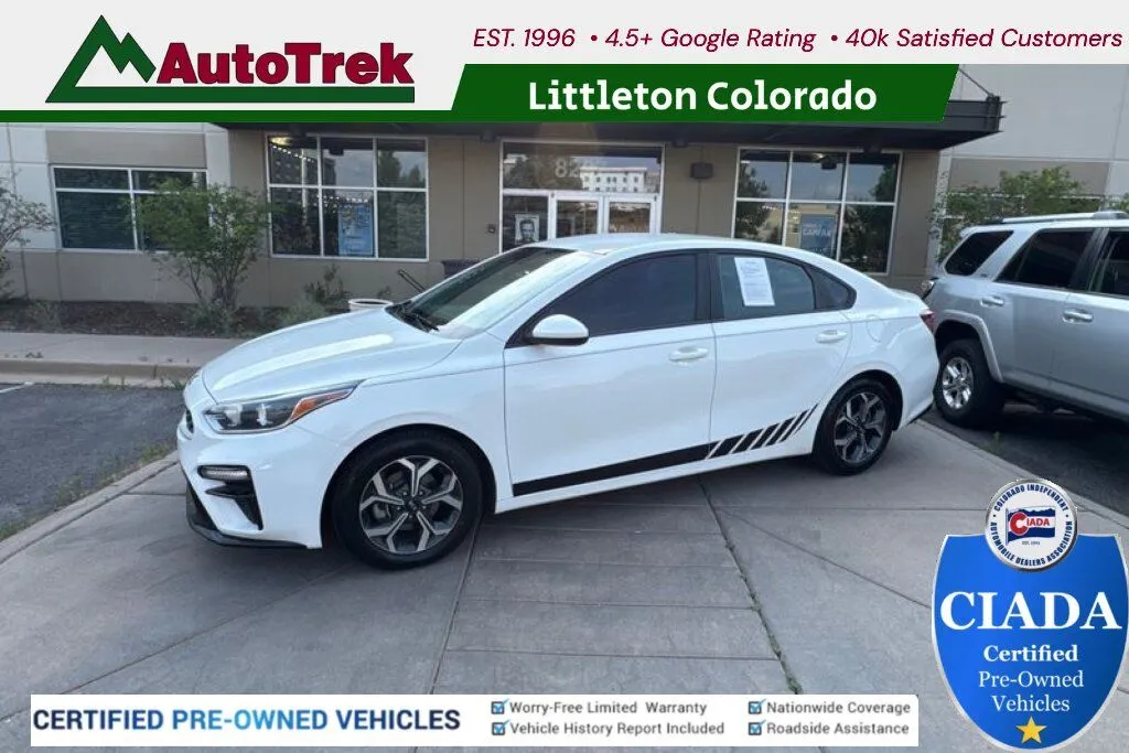 White 2020 Kia Forte LXS for sale in Littleton, CO