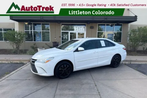 White 2017 Toyota Camry LE for sale in Littleton, CO