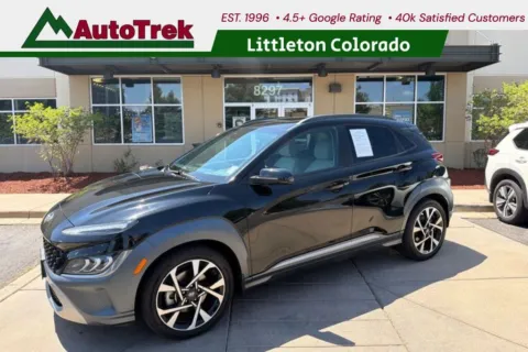 Black 2022 Hyundai Kona Limited for sale in Littleton, CO
