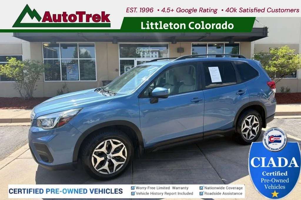 Blue 2019 Subaru Forester Premium for sale in Littleton, CO