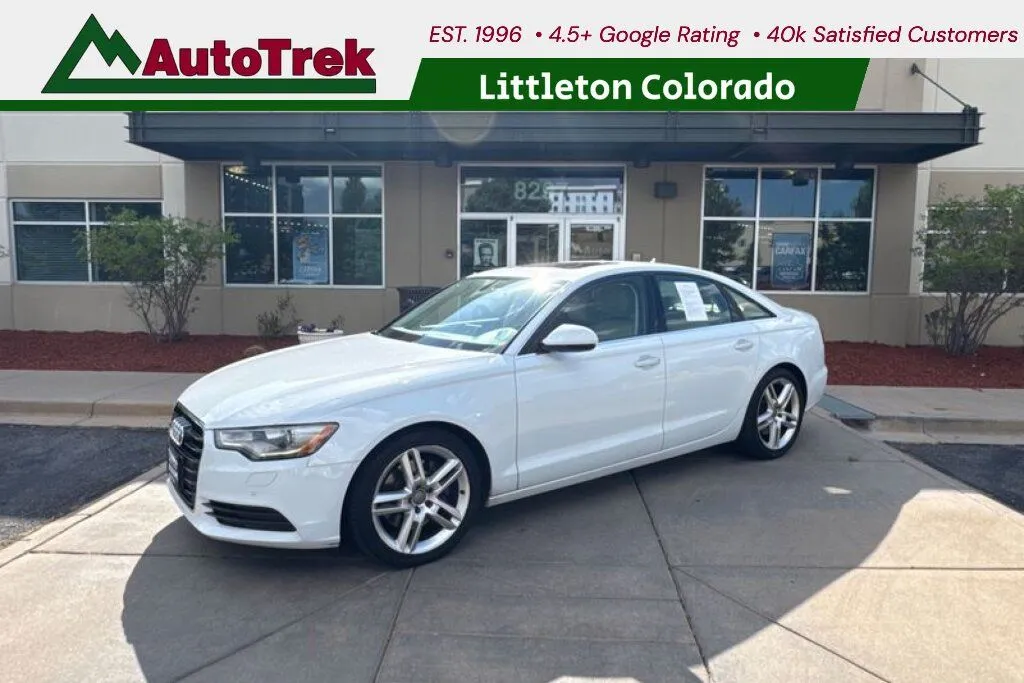 White 2014 Audi A6 2.0T Premium for sale in Littleton, CO