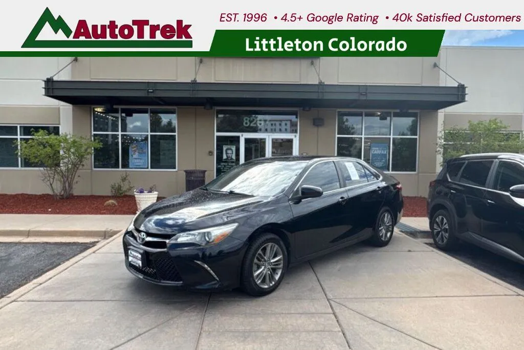 Black 2017 Toyota Camry SE for sale in Littleton, CO