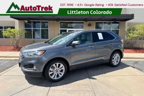 Gray 2021 Ford Edge Titanium for sale in Littleton, CO