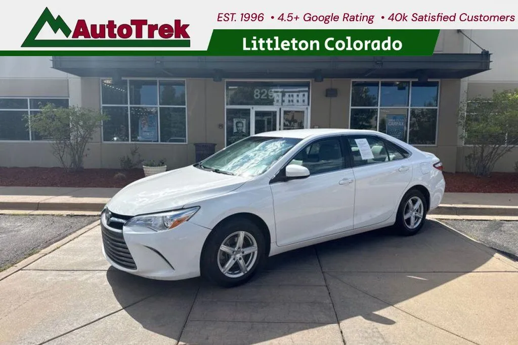 White 2017 Toyota Camry LE for sale in Littleton, CO