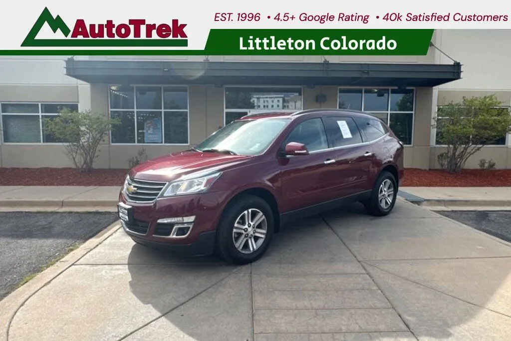 Red 2015 Chevrolet Traverse LT for sale in Littleton, CO
