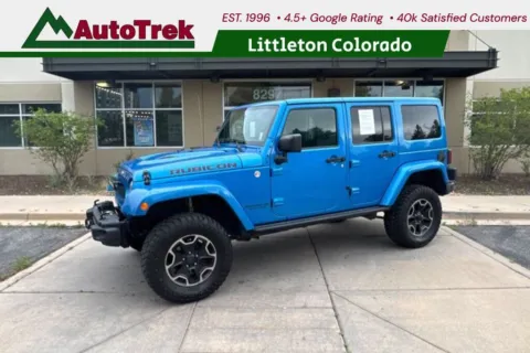 Blue 2016 Jeep Wrangler Unlimited Rubicon Hard Rock for sale in Littleton, CO