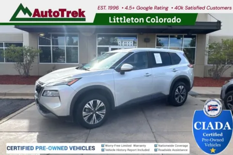 Silver 2023 Nissan Rogue SV Intelligent AWD for sale in Littleton, CO