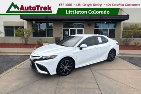 White 2021 Toyota Camry SE AWD for sale in Littleton, CO