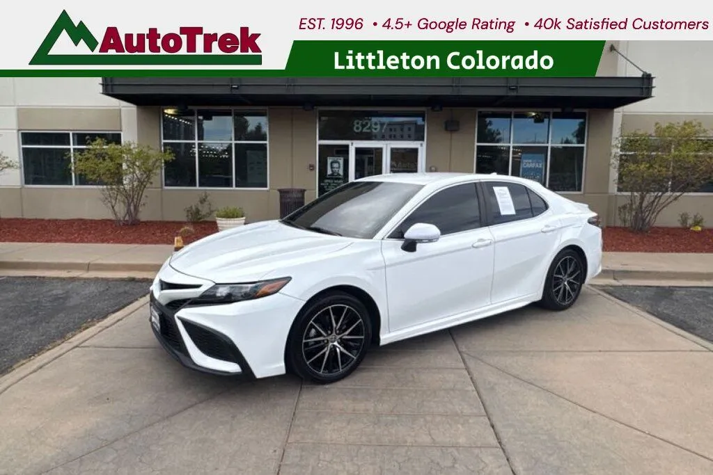 White 2021 Toyota Camry SE AWD for sale in Littleton, CO