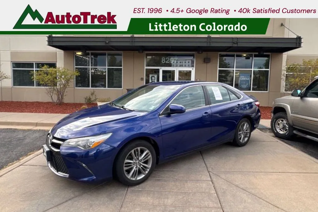 Blue 2016 Toyota Camry SE for sale in Littleton, CO