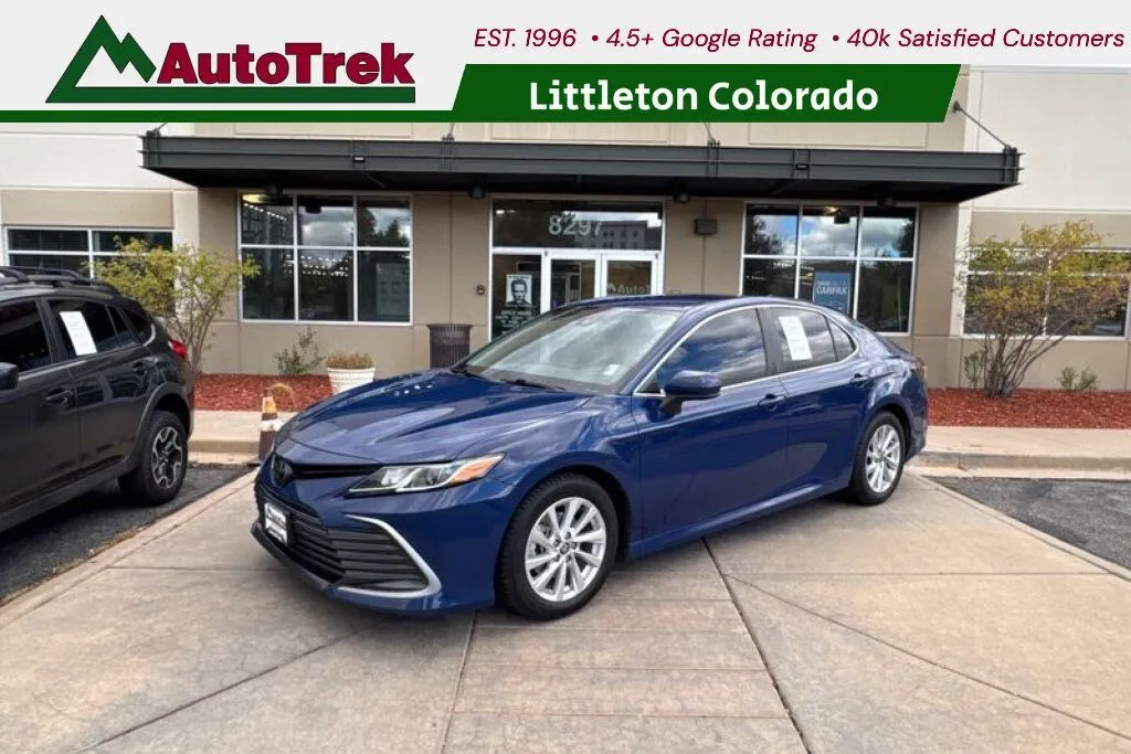 Blue 2023 Toyota Camry LE for sale in Littleton, CO