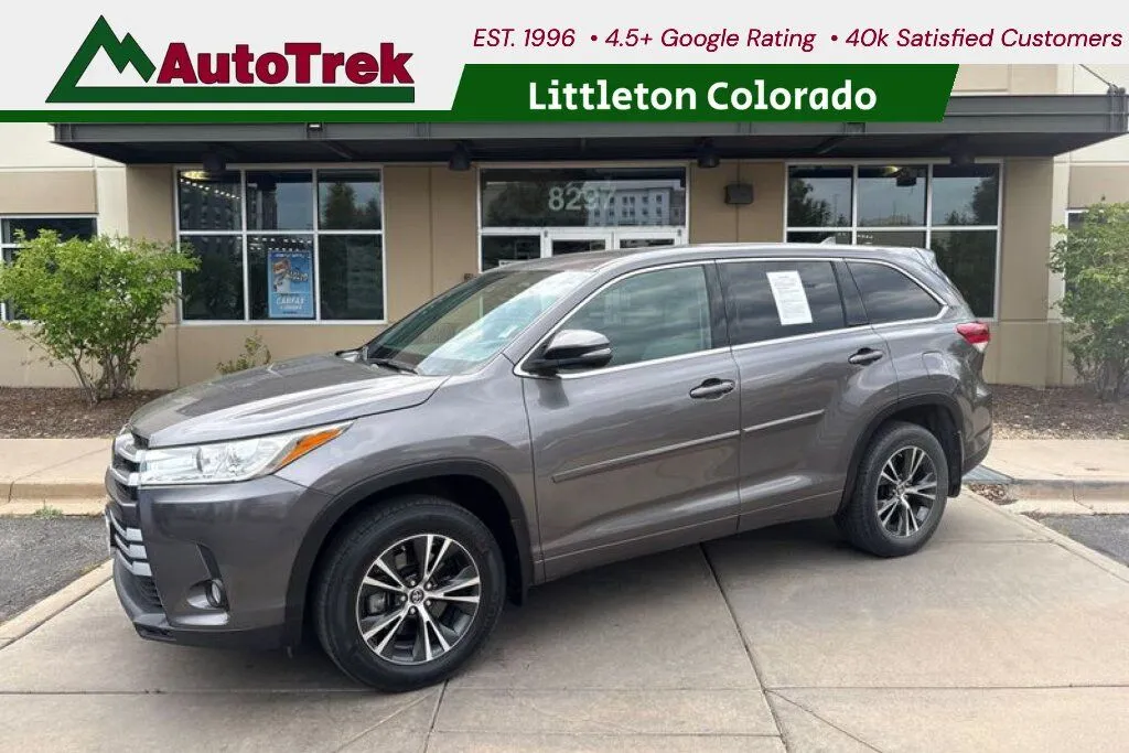 Gray 2018 Toyota Highlander LE for sale in Littleton, CO