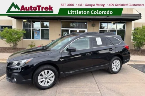 Black 2018 Subaru Outback 2.5i Premium for sale in Littleton, CO