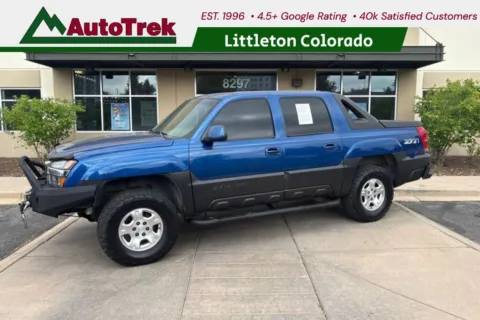 Blue 2003 Chevrolet Avalanche 1500 for sale in Littleton, CO